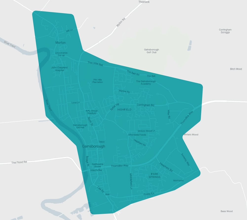 Gainsborough Fare Cap Zone