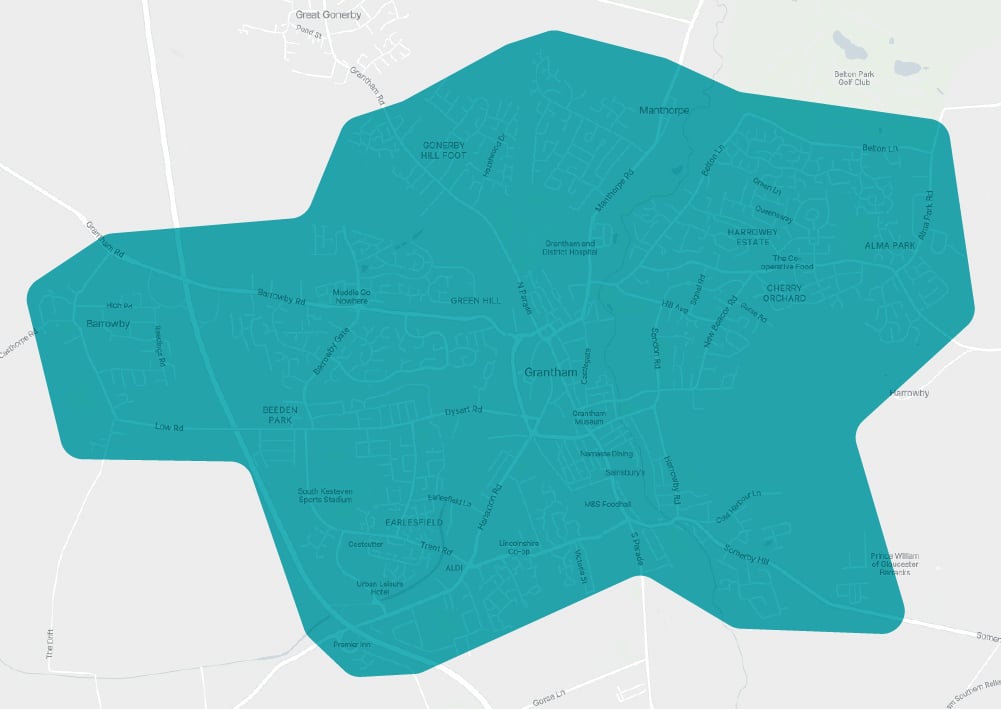 Grantham Fare Cap Zone