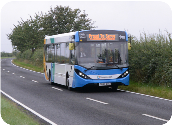 school bus on rural road